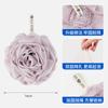 Bomba de baño de rosa bicolor para damas, de alta gama, para baño, artefacto especial espumoso, flor de baño grande suave que no se desmorona