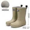 Botas de Lluvia Ligeras de Caña Media para Exteriores para Padres e Hijos, Zapatos de Lluvia Impermeables Antideslizantes para Senderismo para Niños, Botas de Lluvia para el Viaje al Trabajo de Mujer, Botas de Lluvia para Adultos Hombres