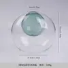 Novo Vaso de Vidro Colorido Esférico de Camada Dupla Estilo Chinês para Aromaterapia, Plantas Hidropônicas, Decoração de Mesa para Sala de Estar, Ornamento Difusor de Aroma sem Chama