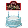 Decoración para Fiesta de Cumpleaños de Juego Roblox en Mundo Virtual Transfronterizo Suministros Banner Inserto Mantel Set de Platos de Papel