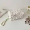 Estojo de Pelúcia Hisocute Grande Capacidade Portátil Bolsa para Material Escolar para Estudantes do Ensino Médio Bolsa de Armazenamento de Tecido Simples Material de Caderno