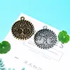 Accesorios NIANXING 29mm árbol de la vida redondo marca material de aleación al por mayor bronce retro
