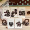 Nueva Pinza para el Cabello de Niños Estilo Retro Coreano con Estampado de Leopardo y Moño Pinza Lateral de Terciopelo Dulce y Fresca para Niñas Accesorios para el Cabello Pinza Bb para Mujeres