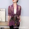 Bufanda de Algodón y Lino Hilo de Bali Otoño e Invierno Chal Largo Cálido Bufanda de Seda Suave y Cómoda Bufanda Decorativa de Gasa para Madres de Mediana Edad y Mayores