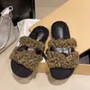 Nuevas Pantuflas Caseras de Pelo Rizado para Mujer, Se Pueden Usar Afuera, Suela Gruesa, Forradas de Felpa, Estilo Coreano, Pantuflas de Algodón de Una Correa, Peludas, 2026, Cálidas, Otoño/Invierno