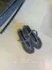 En Stock 2026 Zapatos Planos de Ballet de Malla con Pedrería para Mujer Suela Plana de Una Correa Zapatos Mary Jane Huecos