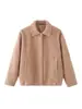 Chaqueta de Lana Popular Simple Casual para Mujer Estilo Europeo y Americano Za Brand 2025 Transfronteriza Aliexpress
