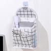 Bolsa de lona simple estilo japonés ins bolsa para colgar en la pared bolsa de almacenamiento dormitorio de estudiantes pared sin perforaciones bolsa para libros artefacto organizador