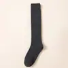 Calcetines de terry para pantorrilla de niños en otoño e invierno, engrosados, cálidos, de compresión, reductores, protectores de pierna, calcetines altos JK japoneses de color liso