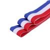 Cinta Yongjin 0.6-4cm Roja y Blanca Azul Marino Tricolor Cinta de Poliéster Cinta de Medalla Correa Decorativa para Prenda