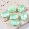 Huevo de paloma de gelatina de moca ovalado taladro de cristal DIY accesorios para ropa zapatos flor bolsos accesorios de joyería venta al por mayor
