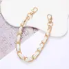 Nuevo llavero con cadena de cuero estilo Chanel con perlas para teléfono, portátil, resistente a caídas, de aluminio, para mujer