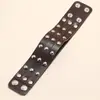 Pulsera de Cuero de Vaca de Moda Estilo Punk Nuevo Europeo y Americano Tres Filas de Remaches Pulsera Ancha de Cuero para Hombre Joyería Periférica de Animación