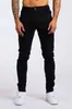 TEMU Jeans de mezclilla nuevos para hombre europeos y americanos AliExpress transfronterizos estilo ins corte ajustado alta elasticidad jeans pitillo para hombre en azul claro