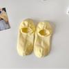 Calcetines Invisible para Mujer de Silicona Antideslizante, Estilo Boat, con Cara Sonriente, en Colores Macarrón