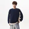 Otoño 2026 Nuevo Sudadera con Capucha de Estilo Americano para Hombre con Retazos Bloques de Color Cuello Redondo Estilo Urbano para Hombre Sudadera con Capucha Fresca Chaqueta 380g de Moda