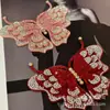 Atacado Flor de Sapato com Strass Grampo de Cabelo para Roupa Acessórios DIY Acessórios Strass Super Brilhante Borboleta Estereoscópica