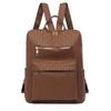 Mochila Casual para Mujer 2025 Nueva Mochila para Estudiantes de Gran Capacidad Moderna Ligera Simple Tejida Bolsa de Viaje para Exterior