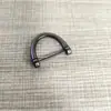 Fábrica Fuente Venta al por Mayor Accesorios para Llaveros Hebilla de Herradura Colgante Hebilla de Metal Chapado en D Llavero de Coche Colgante de Hebilla de Alta Calidad