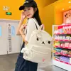 2025 Nueva Mochila de Dibujos Animados de Oso Marrón Linda Mochila Pequeña para Salir Tendencia Estudiante Niña Niña Linda Mochila Escolar