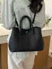 Bolsa de Lona de Alta Qualidade para Mulheres, Bolsa Transversal, Novo Estilo, Grande Capacidade, Bolsa de Mão Color Block, Versátil, Estilosa, Bolsa Tote de Ombro Único