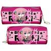 Estuche con Cremallera de Anime Estuche para Lápices Wen Hao Perro Salvaje Hermosa Chica Guerrero Dragon Ball Hombre Motosierra JOJO Qi