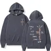 Sudaderas con Gráficos de Álbum Musical Cactus Jack de Talla Europea de Venta Caliente Transfronteriza