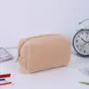 Estuche Rojo Pequeño Mismo Estilo Fresco Simple Crema Papelería Estudiante Alto Valor en Color Estuche para Lápices Gran Capacidad Bolsa de Almacenamiento