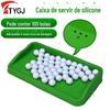 Caixa de Tees de Golfe Silicone Caixa de Tees Suprimentos para Campo de Treino Grande Capacidade 100 Bolas