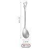 Colher de Café de Aço Inoxidável 304, Colher de Sobremesa de Aparência Sofisticada, Colher de Bolo, Colher de Tempero Doméstica, Colher de Mexer, Colher Criativa