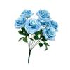 7 cabeça sonho rosa buquê de casamento hall hotel macio ornamentos florais pastoral casa falsa flor fotografia adereços