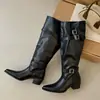 Botines súper elegantes con efecto Maillard, botas largas para mujer, botas para mujer petite, botas adelgazantes de punta 2026, botas de montar