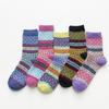 Explosiones de comercio exterior calcetines de lana gruesos cálidos para mujer otoño e invierno calcetines para mujer de doble vía calcetines con gráfico de nido de avispa