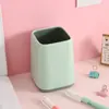 Portalápices bicolor, recipiente para bolígrafos de almacenamiento multifuncional, organizador de maquillaje para estudiantes, diseño simple y creativo, portalápices de escritorio popular, gran capacidad