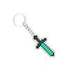 Llavero Acrílico de Minecraft Pico de Diamante Espada Tótem No Muerto Colgante Regalo Creativo Dibujos Animados Pareja