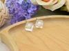 Rich Light Resina tridimensional quadrado 10mm flor seca brincos de pérola colar pingente diy acessórios de vestuário atacado