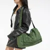 Bolsa Tote Grande de Couro Sintético Estilo Coreano Retrô Simples Nova Moda Outono/Inverno 2025 Bolsa de Ombro Transversal Versátil