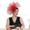 Tocado de Gasa para Novia Europeo y Americano Pasador Diadema Doble Uso Tocado de Plumas Más Vendido Accesorios para el Cabello de Fiesta Banquete