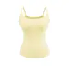 Camisola Deportiva de Verano con Almohadillas en el Pecho de Nylon de Secado Rápido Cintura Elástica Grande Top Deportivo Anticaída con Almohadillas en el Pecho