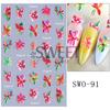 Adesivos de unha novos transfronteiriços ins primavera e verão flores havaianas flor adesivo de unha adesivos atacado