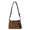 Bolso de axila de nicho de moda estilo francés para mujer, nuevo bolso tipo dumpling de gamuza para el día a día, bolso de hombro y cruzado casual