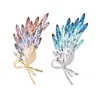 Nuevo broche de ramo de alta gama de moda para mujer, pin de solapa moderno y sofisticado, ramillete elegante y lujoso