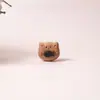 Accesorios de Madera de Melocotón Viejo Colgante de Grano de Café Joyería Pulsera DIY Juguete Cuentas Oso Creativo Gatito Perro Cerdo