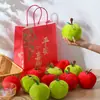 Linda Manzana de Peluche Descompresión Manzanita Juguete Sanador Compañero de Escritorio Muñeca Pareja Juguete Día de San Valentín Chino Regalo de Nochebuena