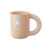 Nuevo Vaso para Enjuague Bucal de Pareja con Asa Grande Color Sólido Vaso para Lavado Doméstico Vaso de Plástico Vaso para Agua Dormitorio de Estudiantes Vaso para Cepillo