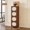 Gabinete Retro Armario de Almacenamiento Estante Simple de Pie Sala de Estar Hogar a Prueba de Polvo Armario de Almacenamiento Multicapa