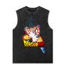 Nuevo Verano Dragon Ball Anime Clásico Japonés Estilo Americano Retro Sin Mangas Suelto Oversize Chaleco Estampado Cera