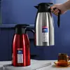 Termo Tetera de Acero Inoxidable 304 Botella de Doble Capa Aislada al Vacío Gran Capacidad Tetera de Agua Caliente Hogar 2L Tetera de Agua Tibia Transfronterizo