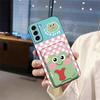 Adequado para Capas de Celular Samsung para Homens e Mulheres, Porta-Cartões de Silicone Divertidos, Capa Mole Digital de Borda Completa, Ideias Criativas para Casais de Moedas