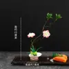 Decoración para emplatado de sashimi de hotel, Adorno de flor y hierbas para plato, Adornos creativos para platos fríos, Decoraciones de presentación artística